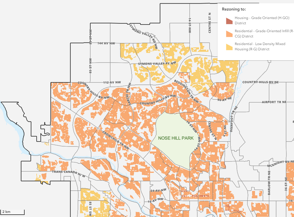 Blanket Rezoning Map of Ward 1